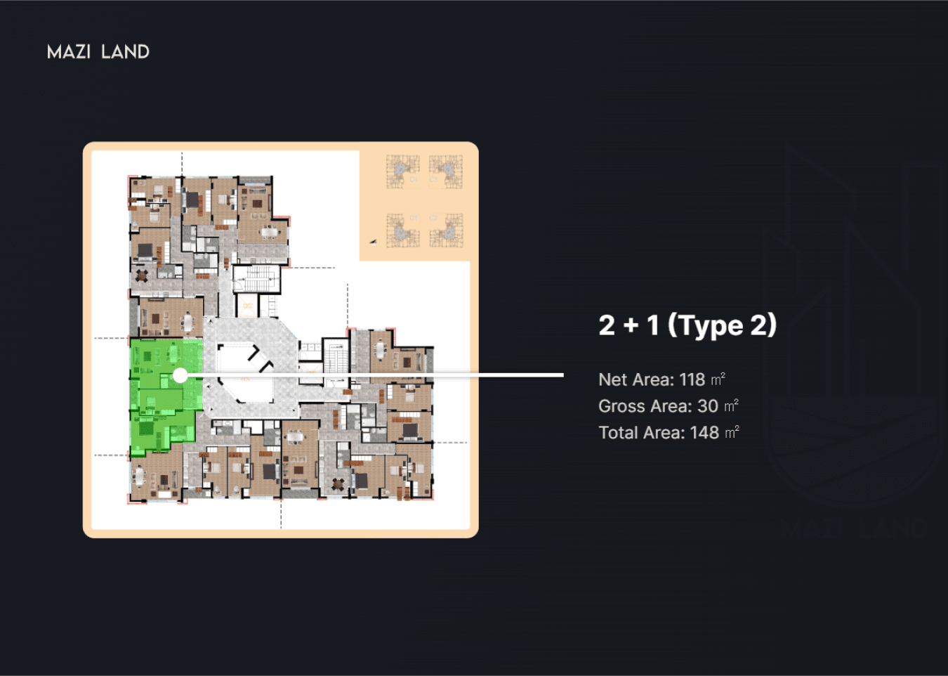Mazi Land - Real estate website